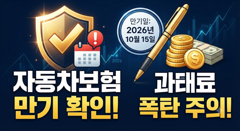 2026 자동차보험 만기일 조회 및 갱신 방법 총정리 (과태료 예방 가이드)
