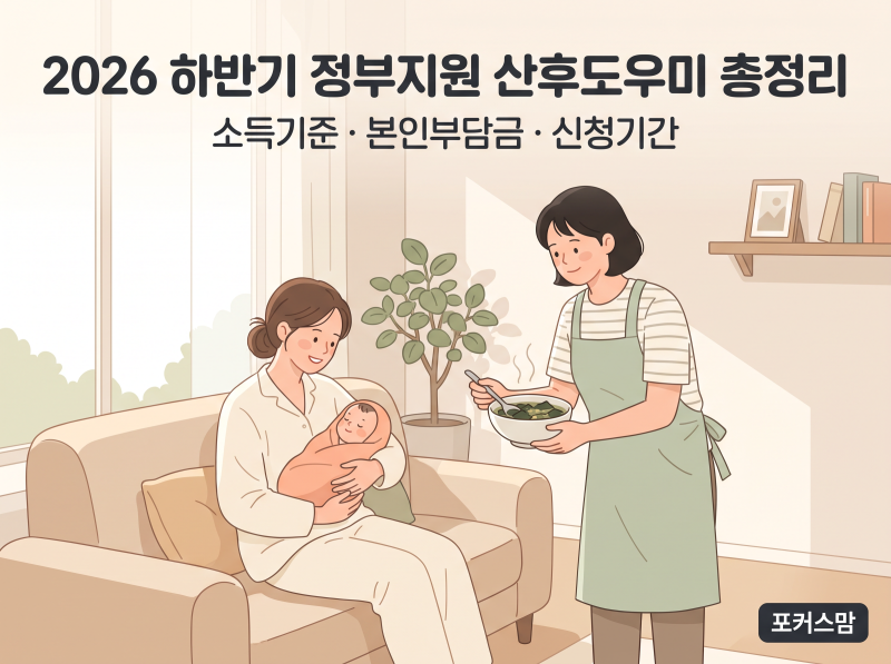 2026 경기도 산후도우미 정부지원 총정리｜산후조리비 50만원 9월 종료, 무엇이 달라지나 : 구....