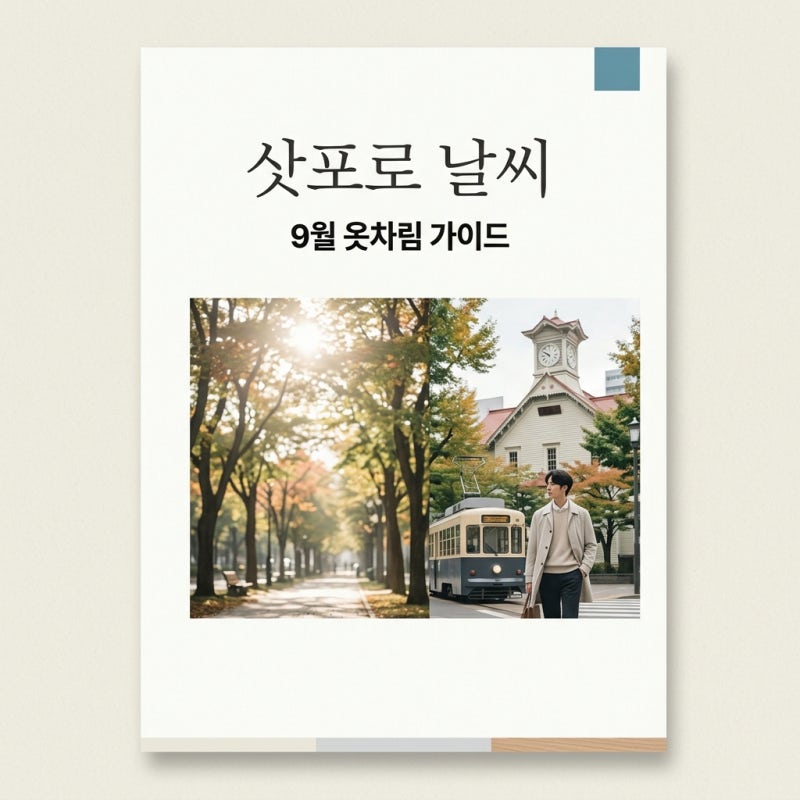 삿포로 날씨 9월 실시간 전망과 옷차림 준비물 총정리