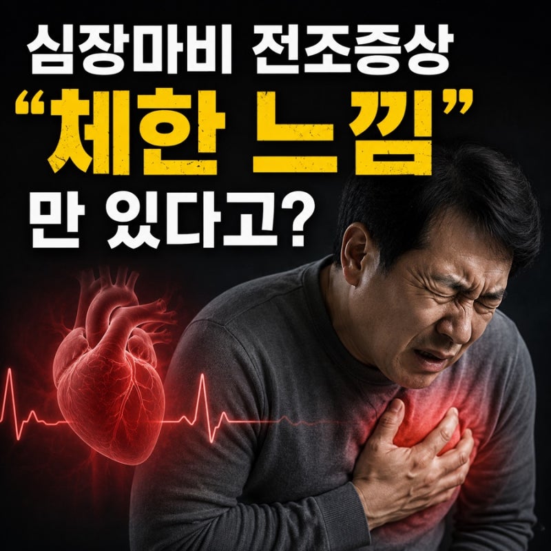 심장마비 전조증상 체한 느낌만 있다고?