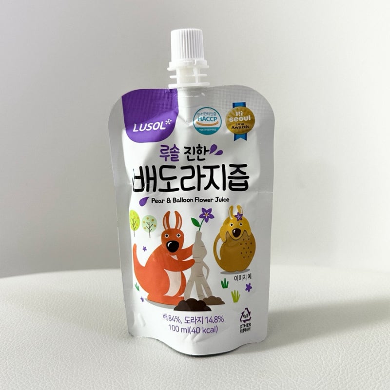 아기 배도라지즙 추천 루솔 진한 배도라지즙 내돈내산 후기 +유아식 활용법