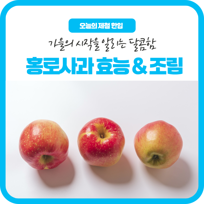 가을의 시작을 알리는 달콤함,홍로사과 효능과 사과조림 레시피