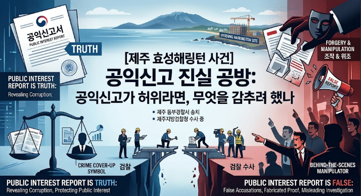[제주 효성해링턴 사건] 공익신고 진실 공방, 검찰 수사대 올라… 허위 신고 및 배후 의혹까지 조명