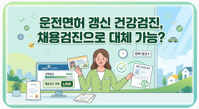 운전면허 갱신 건강검진, 채용건강검진으로 대체 가능할까?