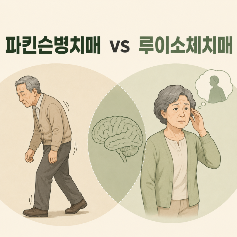 파킨슨병치매와 루이소체치매는 같은 병일까요? 두 질환을 구분하는 기준