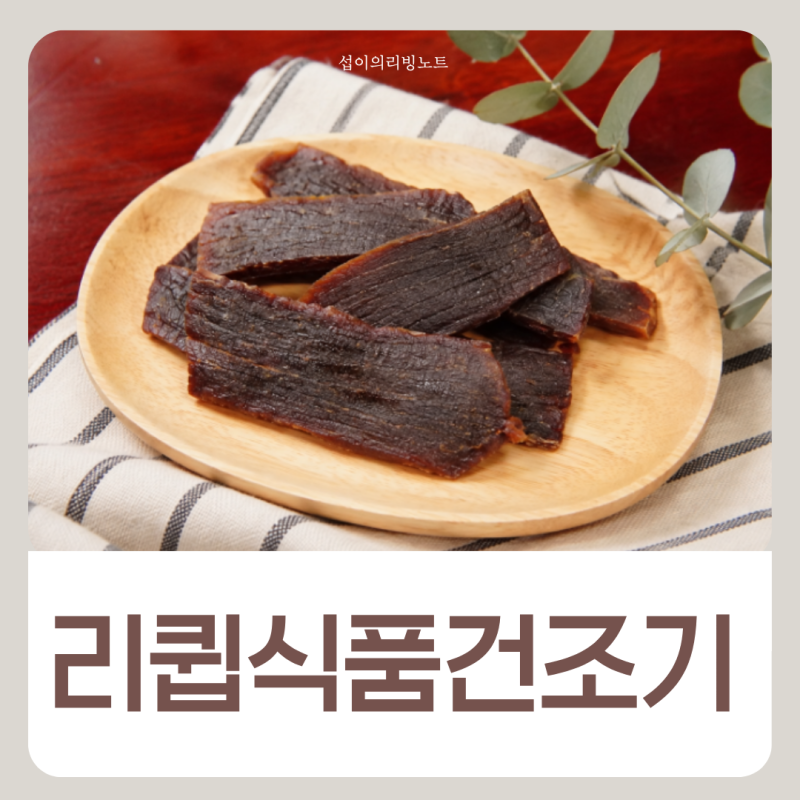 리큅 식품건조기 미니 스텐으로 집에서 수제 육포 만들기