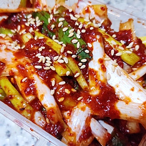 쉬운요리 편스토랑 레시피 김용빈 대파김치 담그는법 자취반찬 파김치 요리