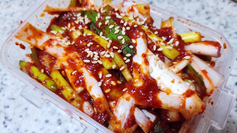 쉬운요리 편스토랑 레시피 김용빈 대파김치 담그는법 자취반찬 파김치 요리