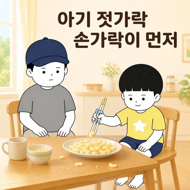 아기 젓가락 시작 시기, 3세부터 6세까지가 기준