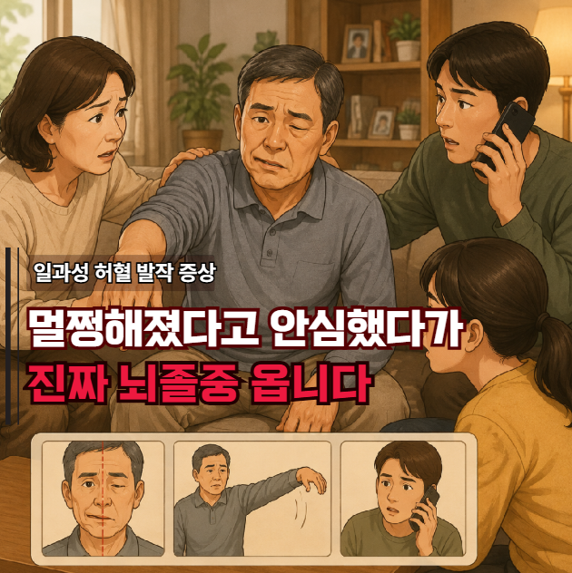"나았네" 하고 누웠다가 영영 못 일어납니다! 미니 뇌졸중 일과성 허혈 발작 증상