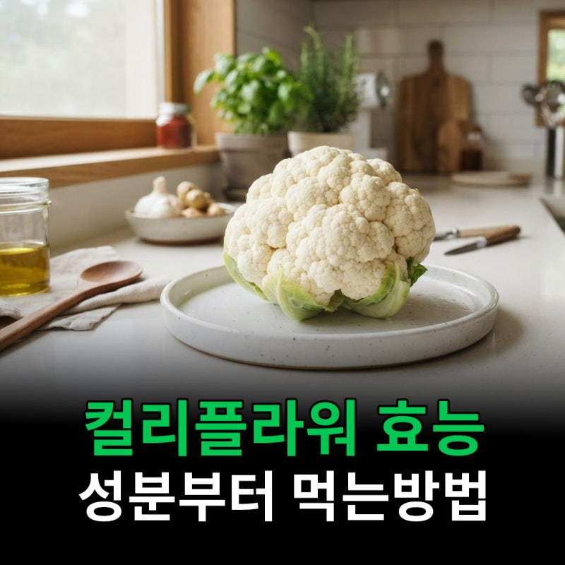컬리플라워 효능 성분부터 먹는 법까지 정리했어요