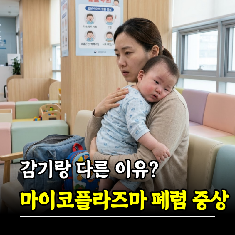 감기랑 다른 이유? 마이코플라즈마 폐렴 증상 치료
