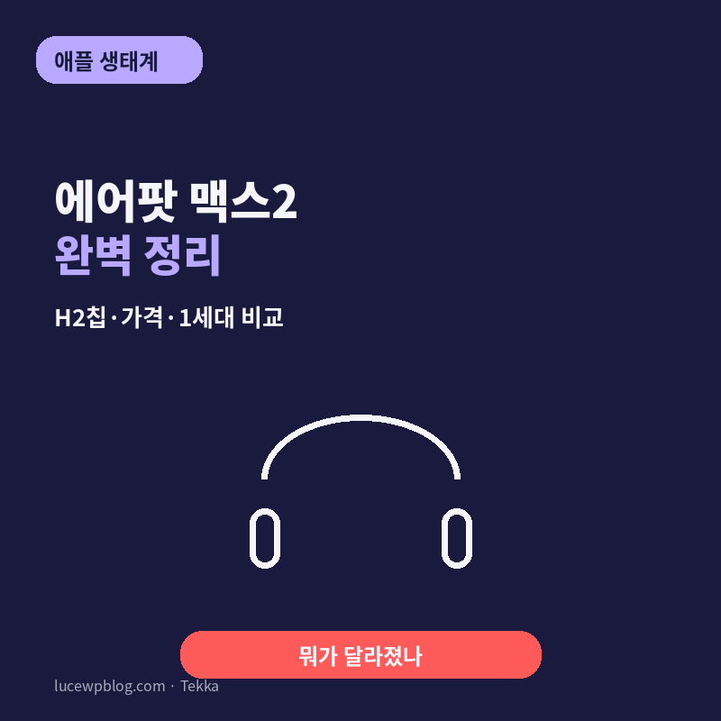 에어팟 맥스2 완벽 정리, 뭐가 달라졌나