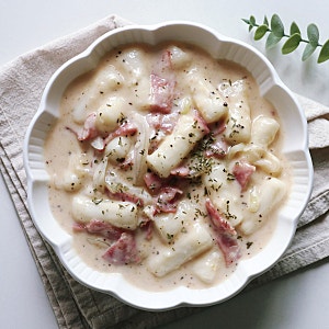 베이컨 까르보나라 떡볶이 만들기 크림떡볶이 간단 레시피