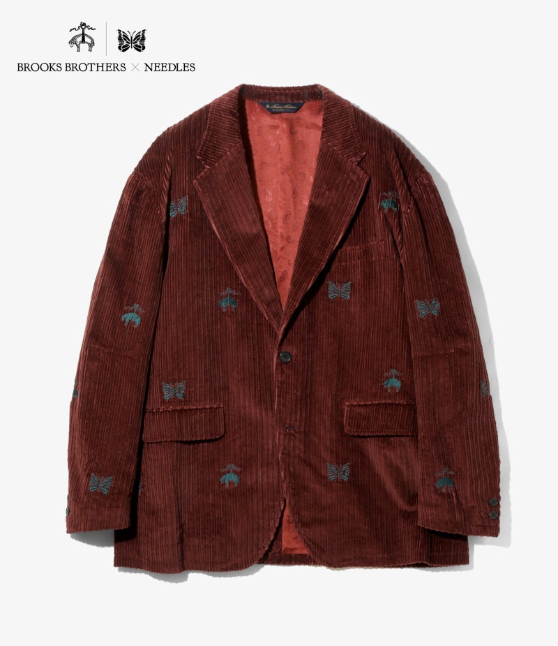 브룩스브라더스 x 니들스 코튼 코듀로이 자켓 Brooks Brothers NEEDLES Cotton Corduroy GF Papillon Relaxed Fi....