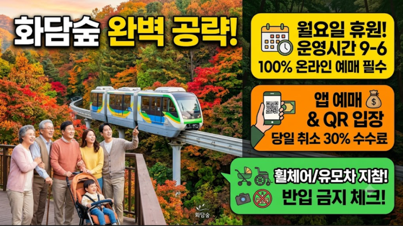 단풍 맛집 곤지암 화담숲! 방문 전 체크 (+예약, 예약방법, 관람 정보)