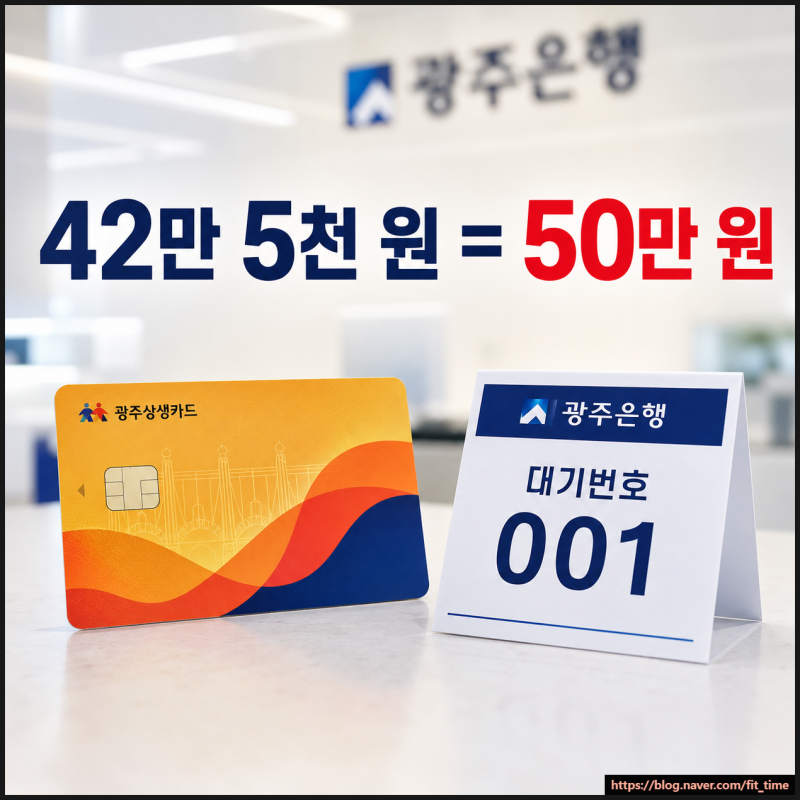 광주상생카드 15% 할인 충전한도 사용처 발급방법 총정리