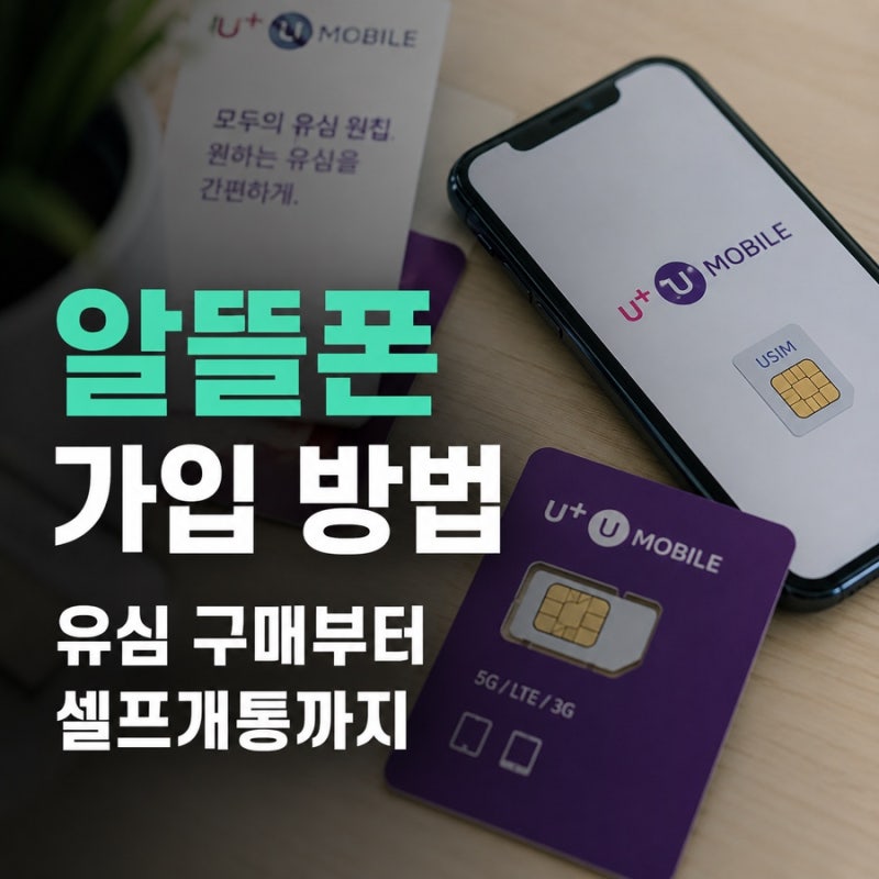 알뜰폰 가입 방법 알뜰폰요금제 선택하기 유심구매꿀팁