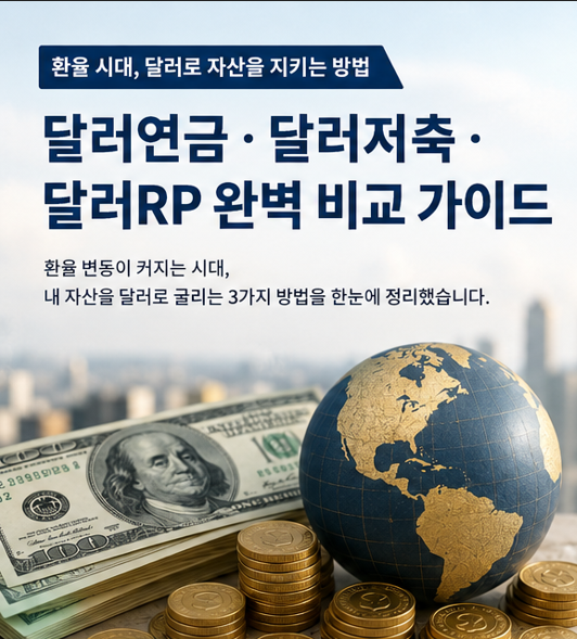 달러연금·달러저축·달러RP 차이점 총정리｜달러자산 만들기 전 꼭 알아야 할 장단점