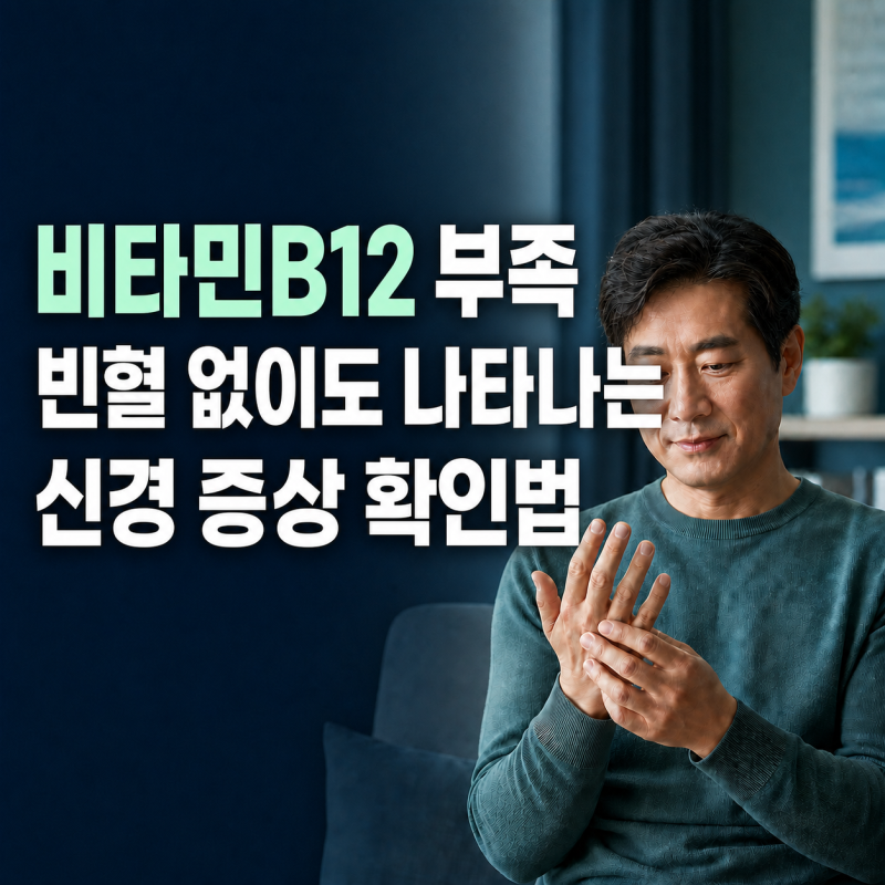 피로에 혀 통증·손발 저림까지 겹치면, 비타민B12 부족 확인