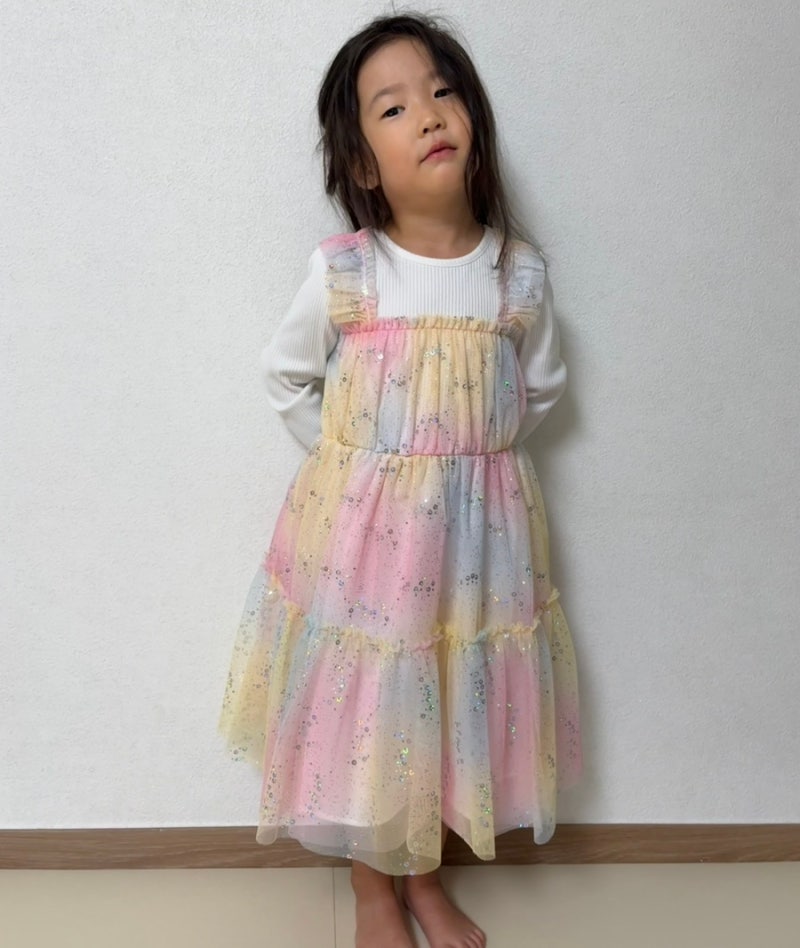 프렌치캣 원피스 120사이즈 키 103cm 몸무게 16.5kg 40개월 사이즈 후기