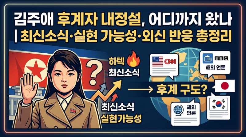 김주애 후계자 내정설, 어디까지 왔나 | 최신소식·실현 가능성·외신 반응 총정리