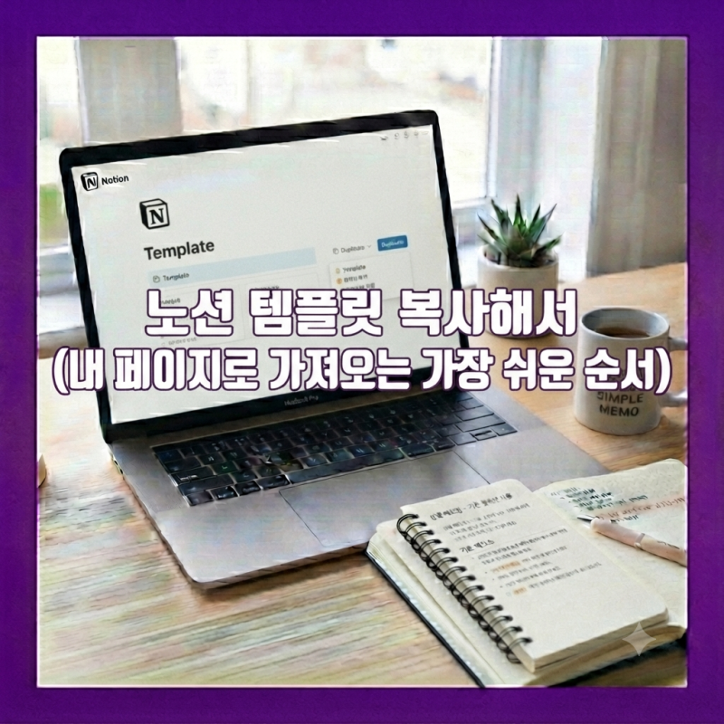 노션 템플릿 복사해서 내 페이지로 가져오는 가장 쉬운 순서