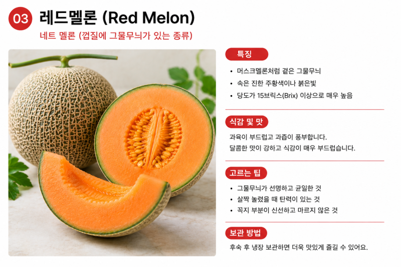 소비자를 위한 멜론 정보｜멜론 종류별 맛과 특징 꼼꼼 비교