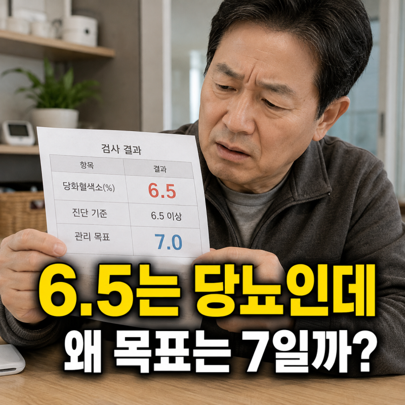 당화혈색소 6.5와 7은 완전히 다르다.. 헷갈리기 쉬운 숫자 4가지