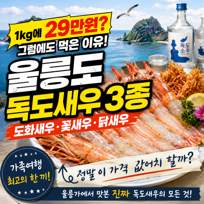 “1kg에 29만원이라고?” 울릉도까지 가서 먹어본 독도새우 3종… 비싼 값을 치르고도 가족들....