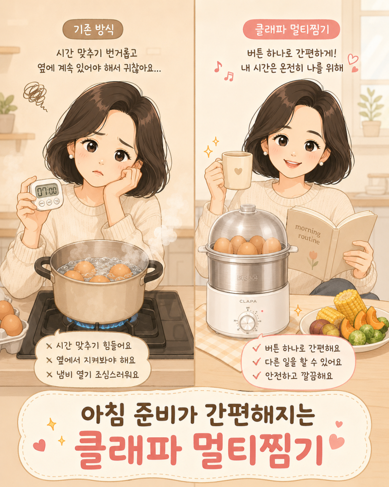 계란찜기 추천, 계란부터 만두·고구마까지 클래파 멀티찜기