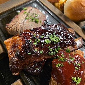 대구 팔공산 맛집 고기집 모닥텍사스바베큐 : 멤피스 플래터 직접 먹어보니