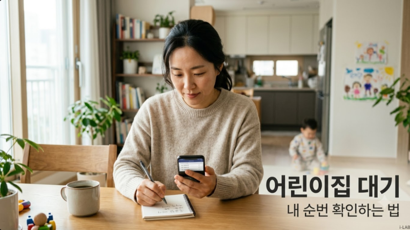 어린이집 입소대기 확인, 아이사랑포털에서 조회하는 방법