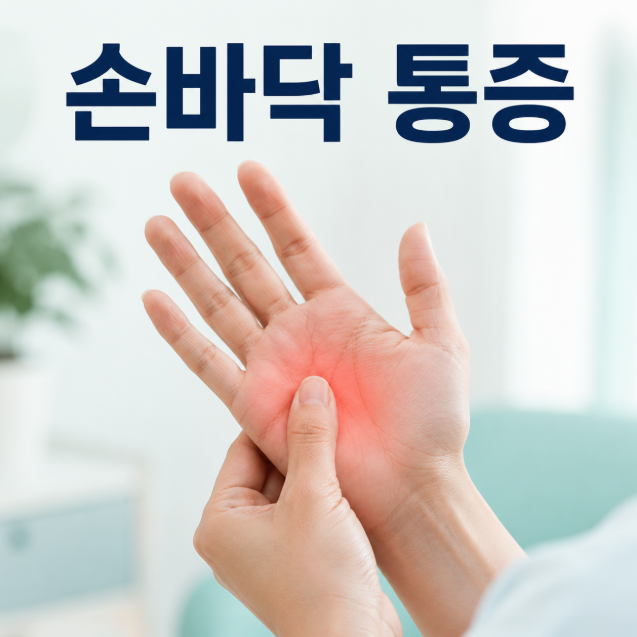 손바닥 통증 위치별 원인은? 엄지·가운데·새끼손가락 아래 의심 질환