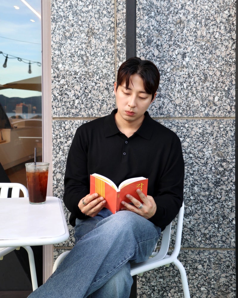 탑텐 남자 니트 메리노 남성 스웨터로 완성한 가을 데일리룩, 포엣코어 후기