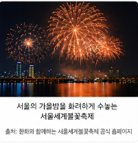 한화와 함께하는 서울세계불꽃축제 2026 총정리
