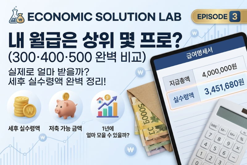 4000만원~2억 연봉실수령액 총정리 내월급상위몇프로?