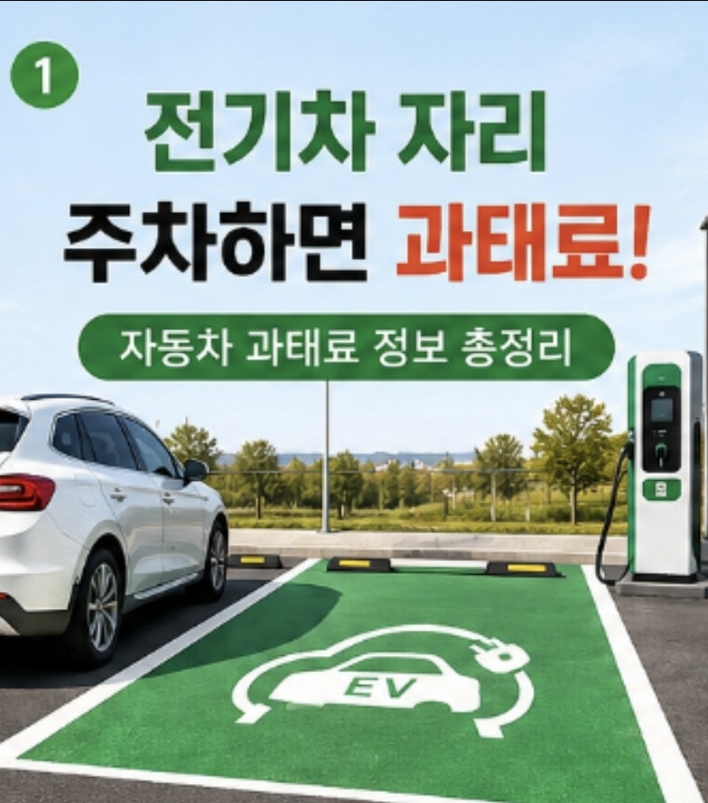 전기차 충전구역에 일반차 주차하면 과태료? 자동차 과태료 꼭 알아두세요!