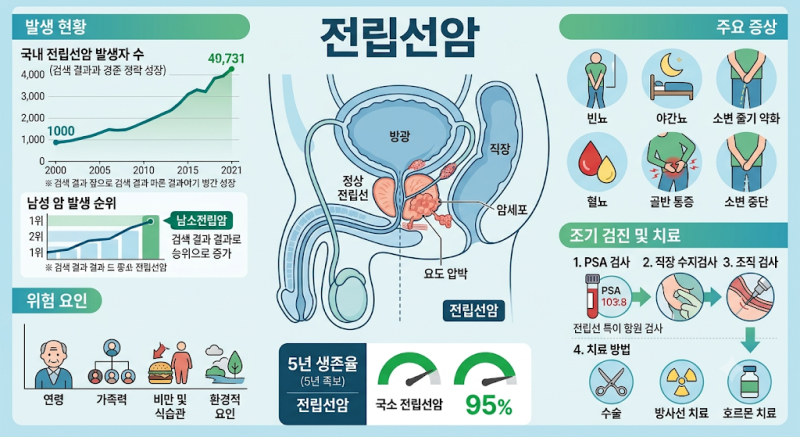 “증상도 없는데 암이라고?” 韓 남성 암 1위 전립선암 초기 증상 & 치료법 총정리
