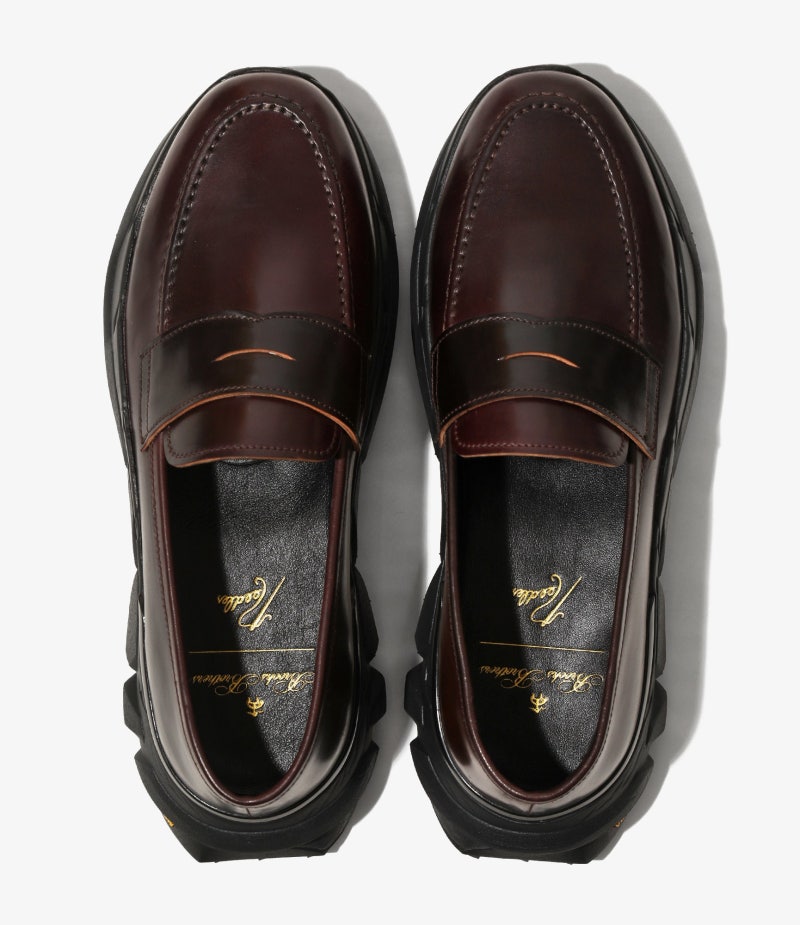 브룩스브라더스 x 니들스 쉘 코도반 코인 로퍼 스니커즈 Brooks Brothers NEEDLES Shell Cordovan Coin Loaf....