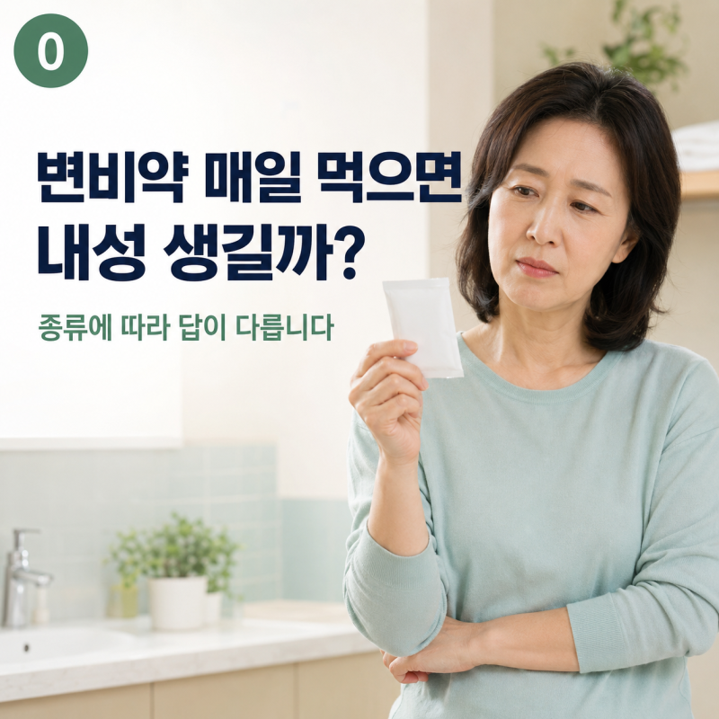 변비약 매일 먹으면 내성 생길까? 종류를 먼저 확인해야 하는 이유