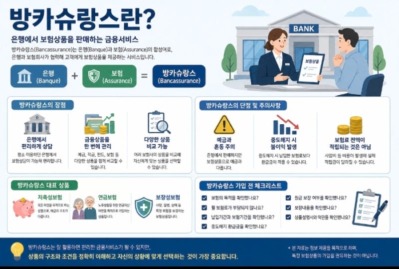 방카슈랑스 장단점 총정리｜예금과 무엇이 다를까?