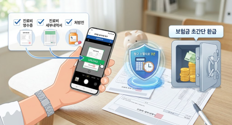 실비보험 청구 방법과 필요 서류 총정리 (모바일 앱으로 5분 만에 끝내기)