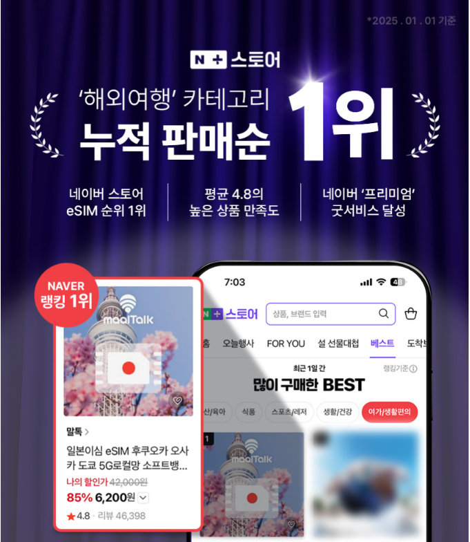 일본이심 eSIM 후쿠오카 오사카 도쿄 소프트뱅크 5G 로컬망 말톡 e심 로밍전화 준비하기