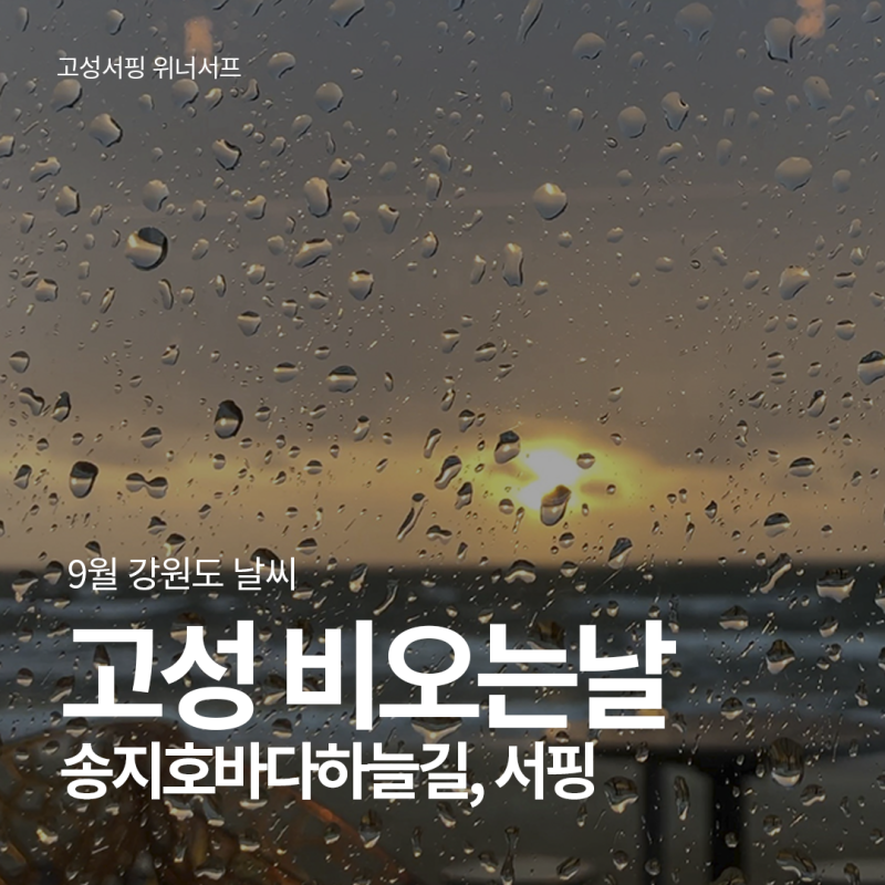 강원도 날씨 비오는날 어디갈까? 강원도 고성 비오는날 송지호 바다하늘길부터 고성서핑까....