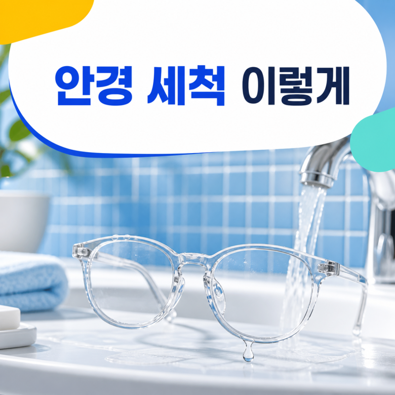 안경에 주방세제 한 방울 써도 될까? 코팅을 망치는 세척 습관