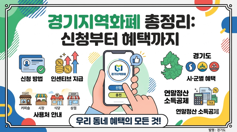 경기지역화폐 신청부터 인센티브·사용처까지 총정리: 시·군별 혜택 및 연말정산 소득공제