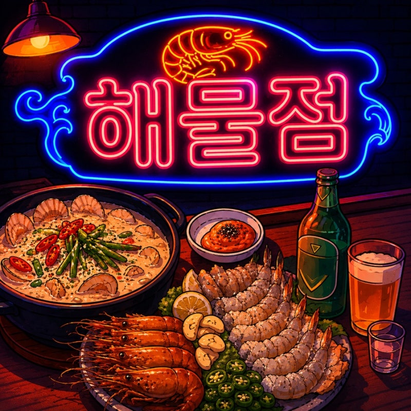 [이수 술집] 해물점 이수점 야장 감성포차 제철 생새우회 생생후기