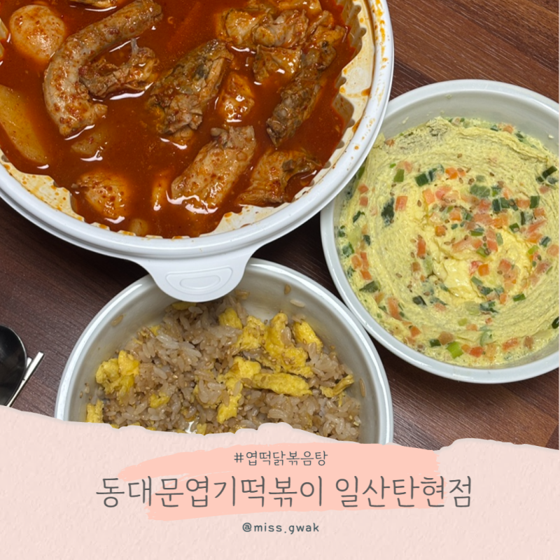 일산 동대문엽기떡볶이 엽떡 닭볶음탕 배달시켜 먹은 후기