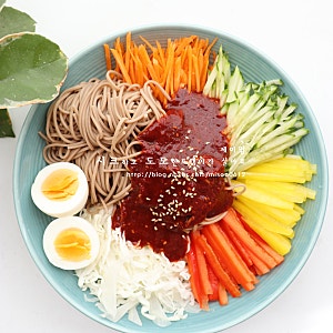 쟁반막국수 소스 레시피 양념장 만들기 비빔 메밀 막국수 황금 비율